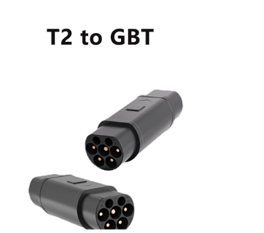 Type 2 to GB/T EV Charging Adapter by EVPLUG – 32A 250V AC converter for European Type 2 EVs charging from Chinese GB/T stations. CE certified, waterproof IP55.
